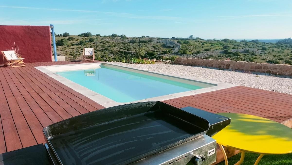 Maison avec vue sur la mer et avec piscine à Fitou Esterno foto